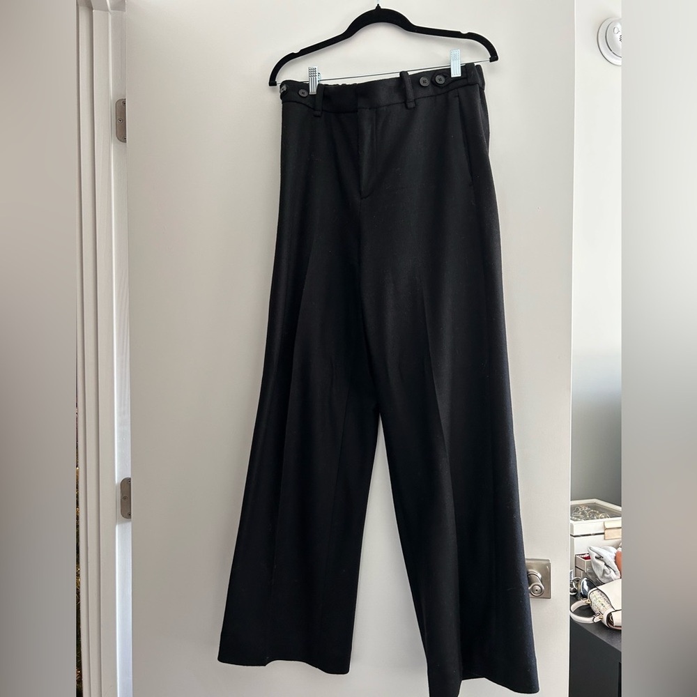 Banana Republic Wool Adjustable Waist Trousers 8